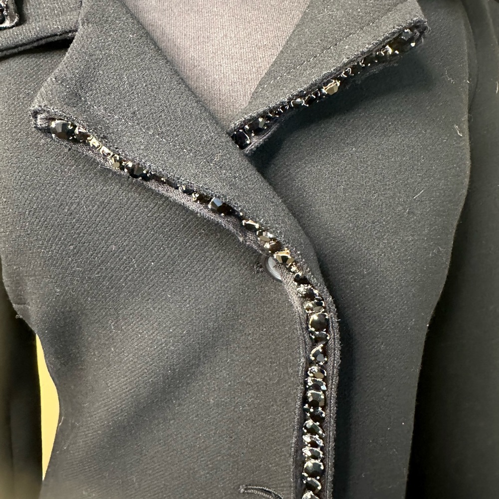 Prada Wool Coat With Black Crystals - Authentic - image 3